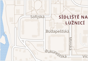 Bukurešťská v obci Tábor - mapa ulice