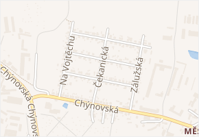 Čekanická v obci Tábor - mapa ulice