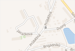 Fibichova v obci Tábor - mapa ulice