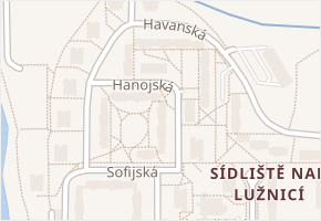 Hanojská v obci Tábor - mapa ulice