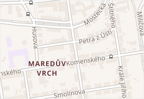Hromádkova v obci Tábor - mapa ulice