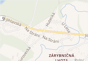 Jihlavská v obci Tábor - mapa ulice