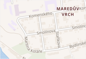 Josefa Švehly v obci Tábor - mapa ulice