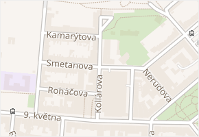 Kollárova v obci Tábor - mapa ulice