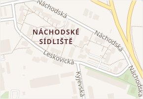 Leskovická v obci Tábor - mapa ulice