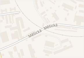 Měšická v obci Tábor - mapa ulice