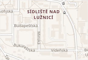 Minská v obci Tábor - mapa ulice
