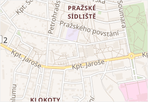 Partyzánská v obci Tábor - mapa ulice