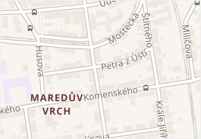 Petra z Ústí v obci Tábor - mapa ulice