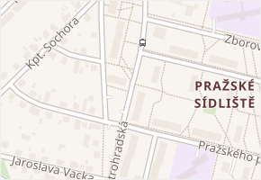 Petrohradská v obci Tábor - mapa ulice