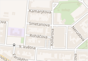 Roháčova v obci Tábor - mapa ulice