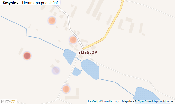 Mapa Smyslov - Firmy v části obce.