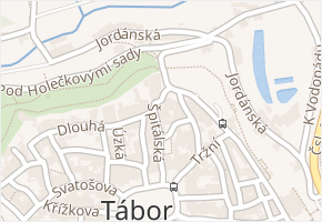 Špitálská v obci Tábor - mapa ulice