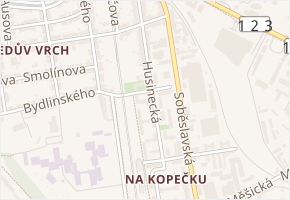Trocnovská v obci Tábor - mapa ulice