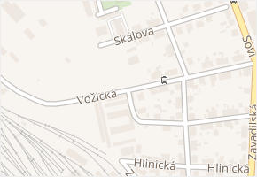 Vožická v obci Tábor - mapa ulice