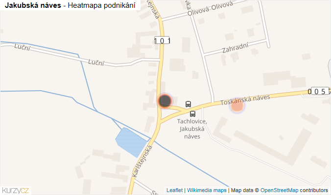 Mapa Jakubská náves - Firmy v ulici.