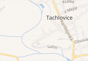 K Lesíku v obci Tachlovice - mapa ulice