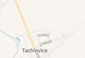 Na Padesátce v obci Tachlovice - mapa ulice