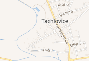 Na Palouku v obci Tachlovice - mapa ulice