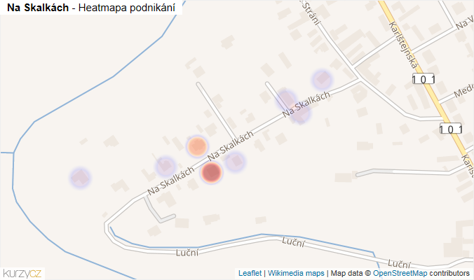 Mapa Na Skalkách - Firmy v ulici.