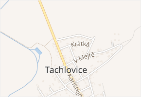 Severní v obci Tachlovice - mapa ulice