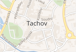 Česká v obci Tachov - mapa ulice