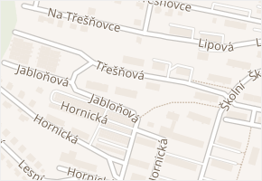 Jabloňová v obci Tachov - mapa ulice