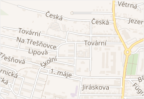 Jungmannova v obci Tachov - mapa ulice