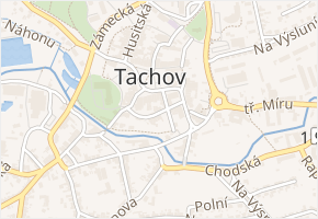 K. H. Borovského v obci Tachov - mapa ulice