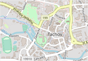 K Náměstí v obci Tachov - mapa ulice