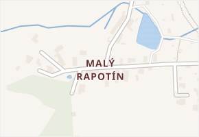 Malý Rapotín v obci Tachov - mapa části obce