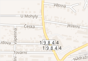 Moravská v obci Tachov - mapa ulice