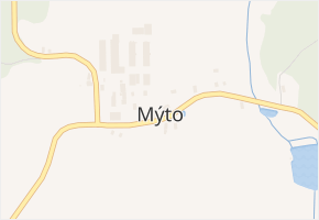 Mýto v obci Tachov - mapa části obce