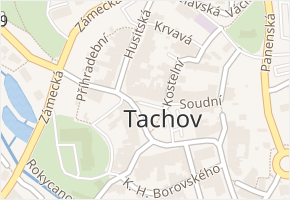 Soudní v obci Tachov - mapa ulice
