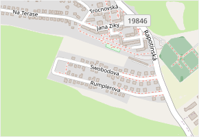 Swobodova v obci Tachov - mapa ulice