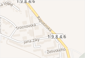 Táborská v obci Tachov - mapa ulice