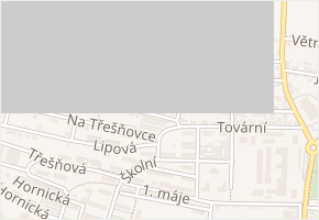 Tovární v obci Tachov - mapa ulice