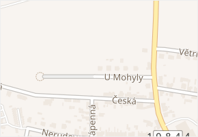 U Mohyly v obci Tachov - mapa ulice