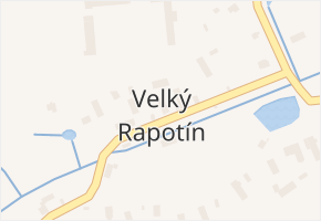 Velký Rapotín v obci Tachov - mapa části obce