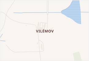 Vilémov v obci Tachov - mapa části obce