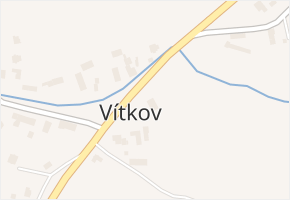 Vítkov v obci Tachov - mapa části obce