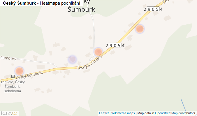 Mapa Český Šumburk - Firmy v ulici.