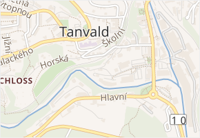 U Zastávky v obci Tanvald - mapa ulice