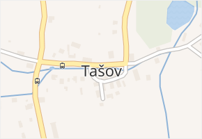 Tašov v obci Tašov - mapa části obce