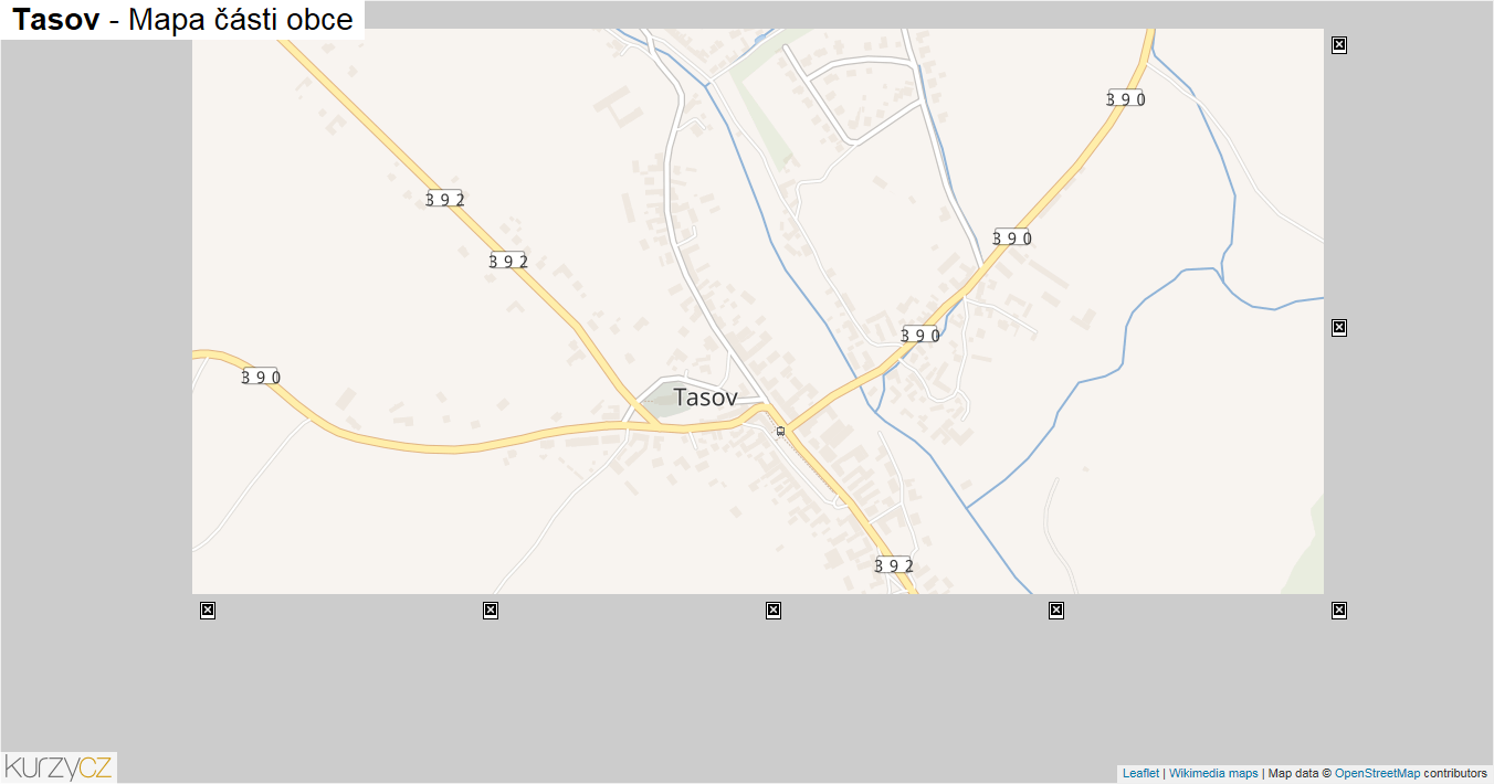 Tasov - mapa části obce