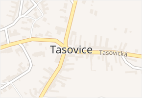 Tasovice v obci Tasovice - mapa části obce