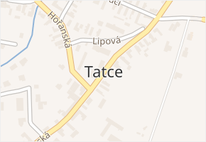Tatce v obci Tatce - mapa části obce
