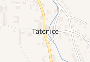 Tatenice v obci Tatenice - mapa části obce