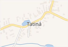 Tatiná v obci Tatiná - mapa části obce