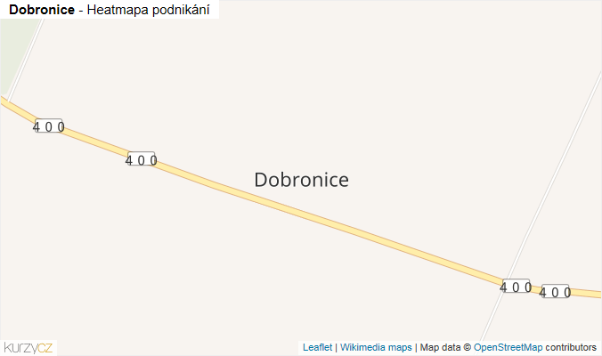 Mapa Dobronice - Firmy v části obce.
